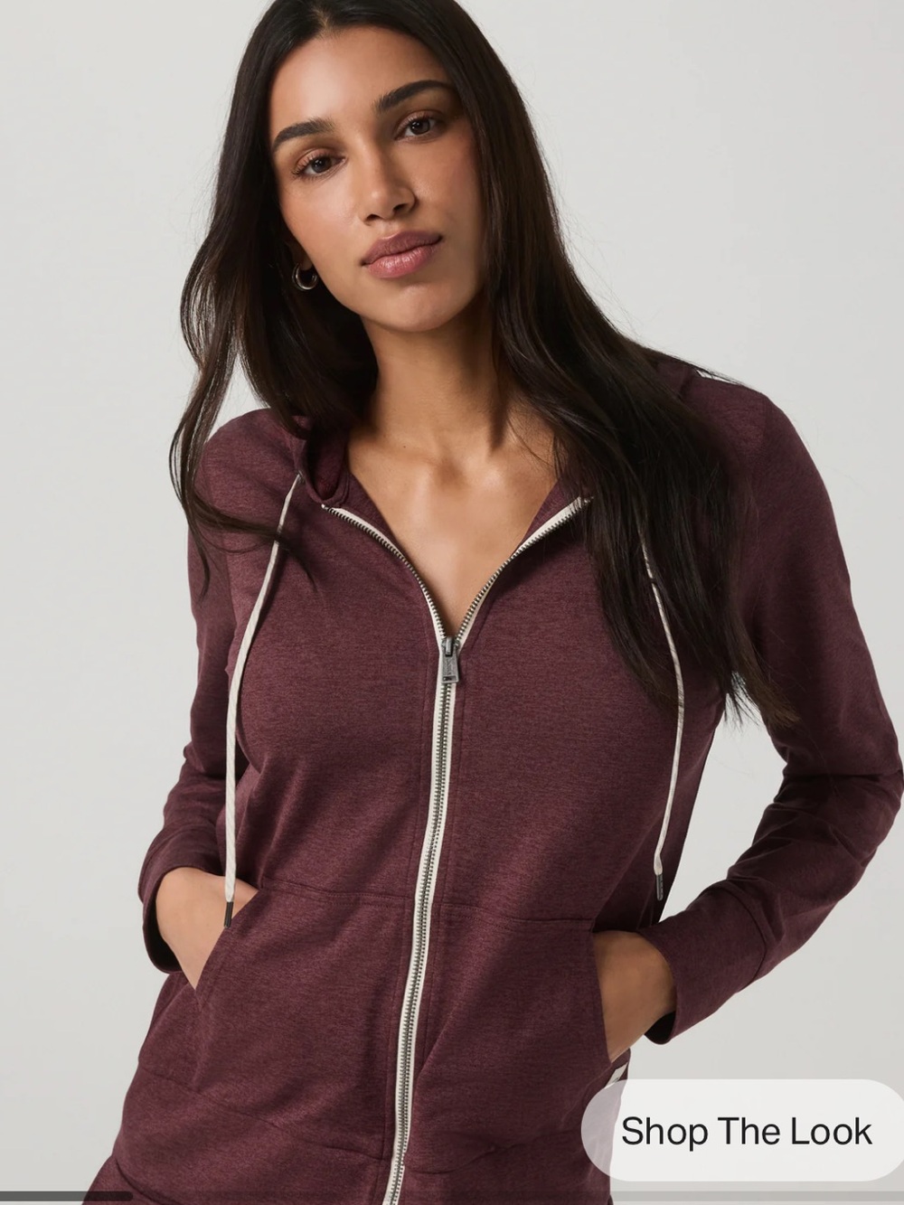 Vuori Women's halo performance hoodie 2.0 ruby heather VW268 size small